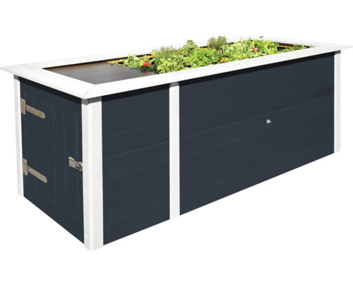 Jardinière surélevée avec espace de rangement pour le jardin