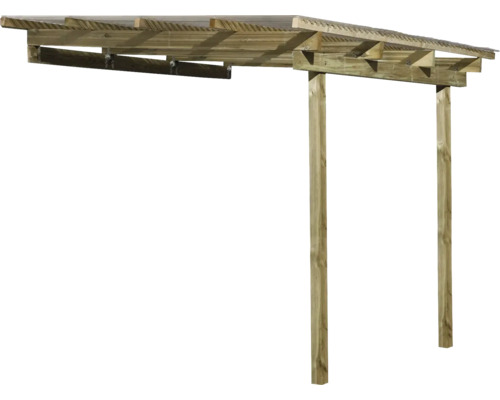 Holz Carport Bausatz mit zwei Pfosten