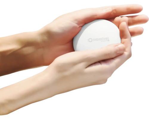 Un disque chauffant Sonnenkönig est tenu dans les mains