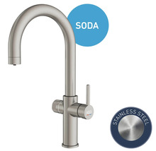 KEO Küchenarmatur aus Edelstahl mit Soda Funktion