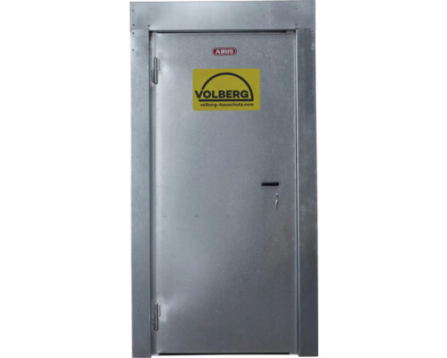 Stahltür mit Schloss und Schlüssel