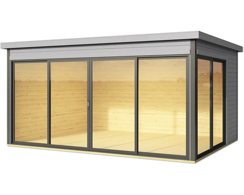 Abri de jardin avec portes coulissantes