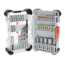 Bohrer-Bit-Set in geöffnetem Werkzeugkoffer