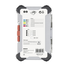 Bohrer-Bit-Set mit Informationen zu Größen und Typen