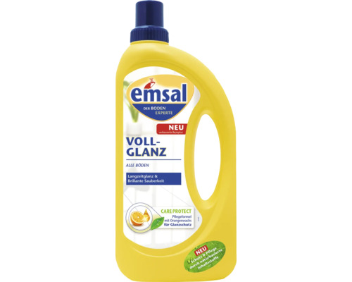 Emsal Vollglanz für alle Böden in gelber Flasche