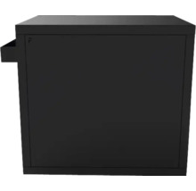 Schwarzer Unterschrank mit Schublade