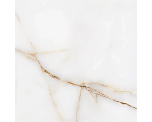 form & style Feinsteinzeug Wand- und Bodenfliese SIENA Onyx gold 60 cm x 60 cm x 0.93 cm Fliese mit Maserung