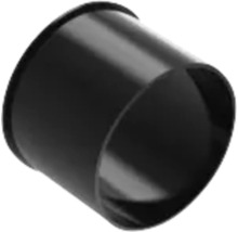 Schwarze Kunststoff-Reduziermuffe
