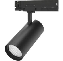 Spot sur rail noir pour montage au plafond