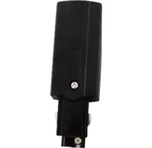 Schwarzer Stromschienenverbinder