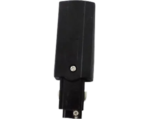 Schwarzer Stromschienenverbinder