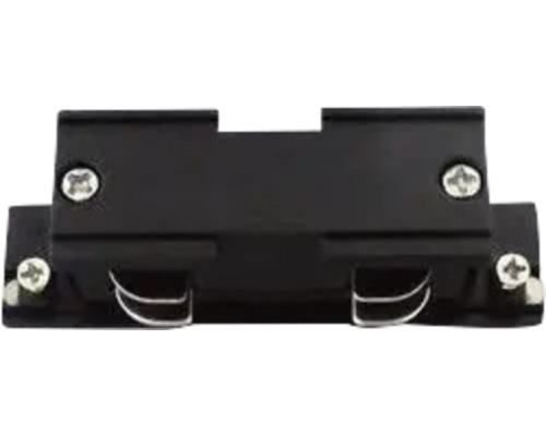 Schwarzer Stromschienenverbinder