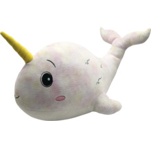 Plüsch Narwal Spielzeug mit Horn