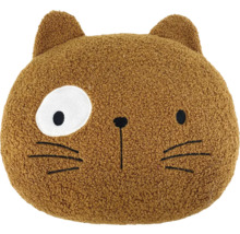 Coussin décoratif chat avec visage