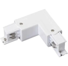 Weißer Winkelverbinder für Stromschienen