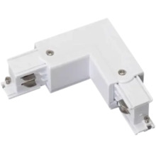 Weißer Eckverbinder für Stromschienen-System
