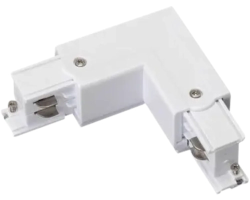 Weißer Eckverbinder für Stromschienen-System