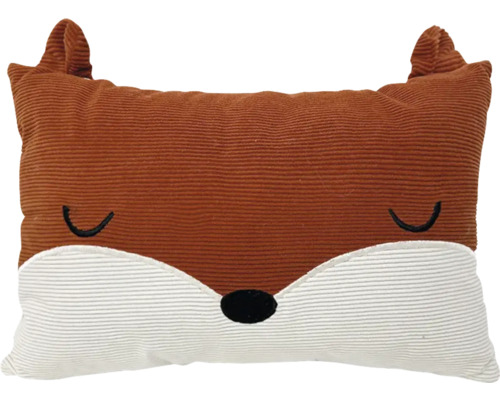 Coussin décoratif enfants renard 26x26 cm Coussin décoratif en forme de renard avec des oreilles