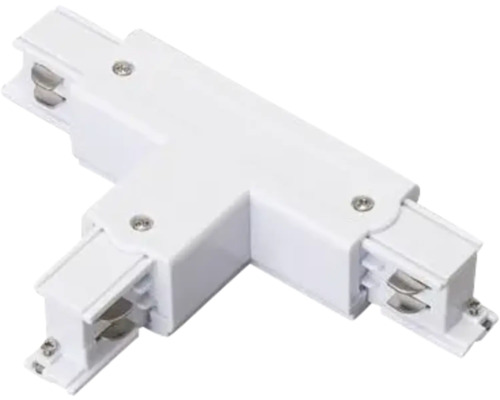 Weisser T-Verbinder für Stromschienen
