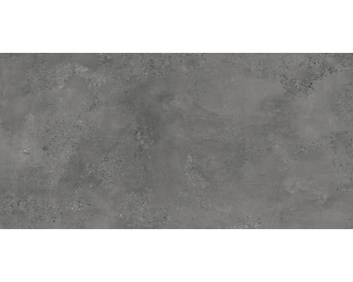 Feinsteinzeug Wand- und Bodenfliese Fond dark grey BxLxS 60 cm x 120 cm x 0,9 cm Feinsteinzeug Wand- und Bodenfliese Fond dark grey BxLxS 60 cm x 120 cm x 0,9 cm
