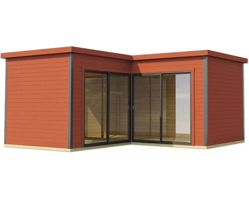 Abri de jardin moderne avec portes coulissantes