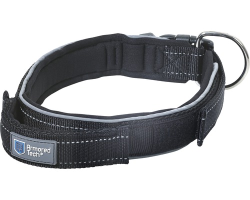Collier pour chien avec boucle en métal et logo Armored Tech