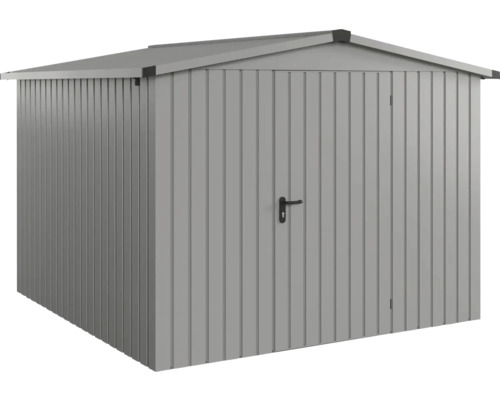 Gartenhaus Hörmann EcoStar Euroline Satteldach, Einzeltür 285 x 278 cm graualuminium Metall Gerätehaus mit Tür