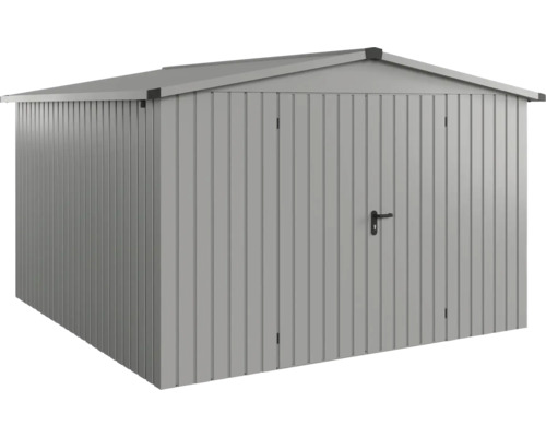 Gerätehaus Hörmann EcoStar Euroline Satteldach, Doppeltür 333 x 325 cm graualuminium Metall Gerätehaus mit Doppeltür