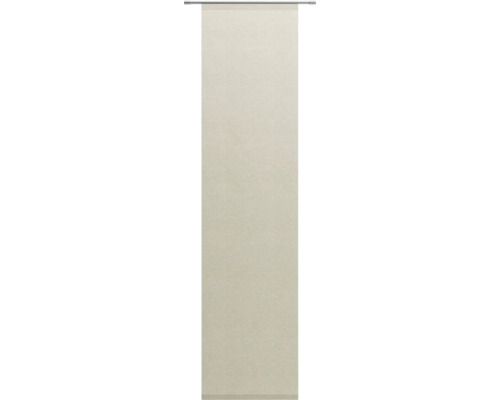 Flächenvorhang nach Mass Alora-Eco hellbeige 60 cm Breite Textiler Schiebevorhang mit Paneelwagen