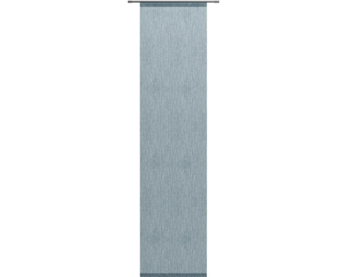 Flächenvorhang nach Mass Libre-Eco blau 60 cm Breite Schiebegardine aus Stoff mit Paneelwagen