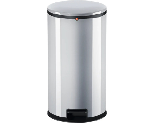 Poubelle à pédale Hailo Pure L 20 litres argent