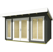 Abri de jardin avec fenêtres et porte double