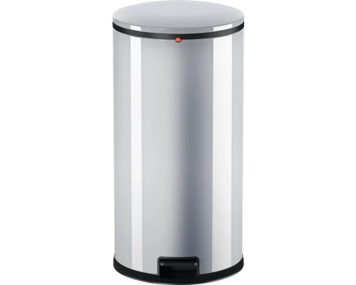 Poubelle à pédale Hailo Pure XL 44 litres argent