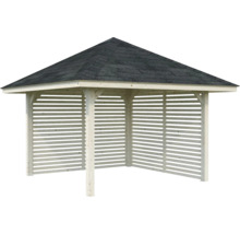 Pavillon de jardin en bois avec toit bitumé