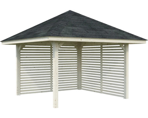 Pavillon de jardin en bois avec toit bitumé