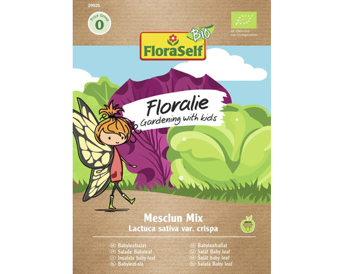 FloraSelf Floralie Gardening with kids Graines de légumes Bio Salade à couper/salade à cueillir FloraSelf Floralie Gardening with kids Graines de légumes Bio Salade à couper/salade à cueillir