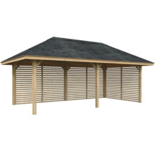 Pavillon de jardin en bois avec toit