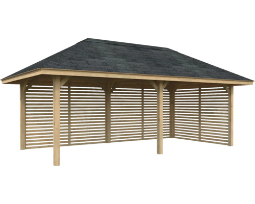 Pavillon de jardin en bois avec toit