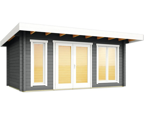 Abri de jardin avec double porte et fenêtres