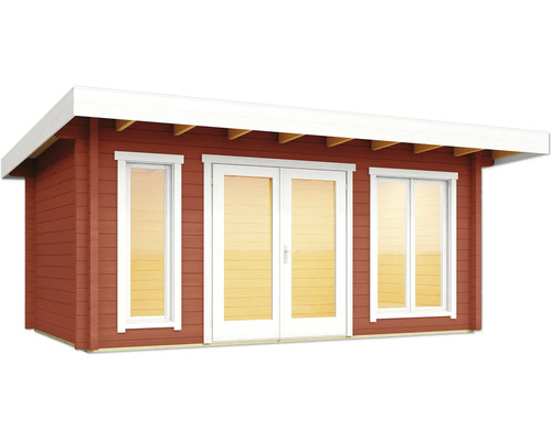 Abri de jardin avec double porte et fenêtres