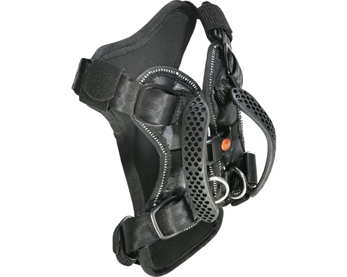 Harnais noir pour chien avec poignée