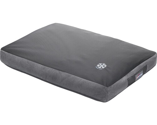 Couchage pour chien gris avec fonction de refroidissement