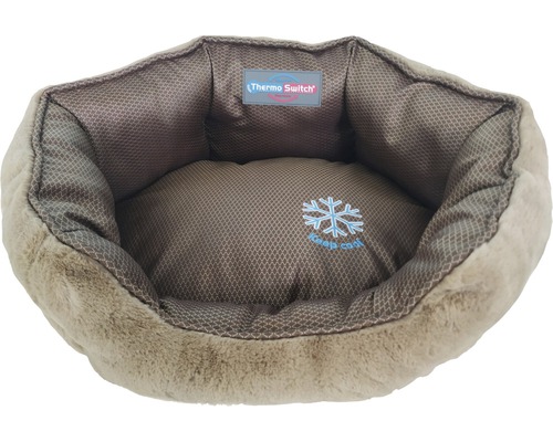 Haustierbett mit Thermo Switch Logo und Kühleffekt