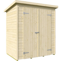 Abri de jardin en bois avec double porte