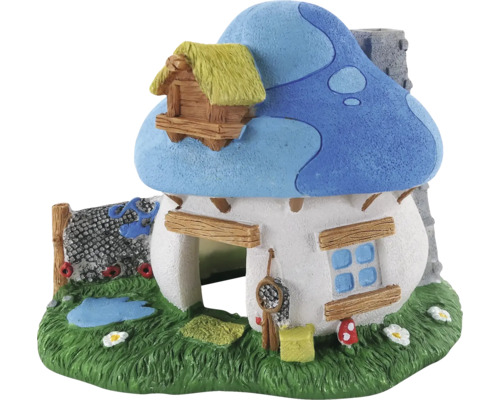 Dekorative Pilzhaus-Figur für ein Aquarium