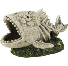 Décoration pour aquarium en forme de squelette de poisson.