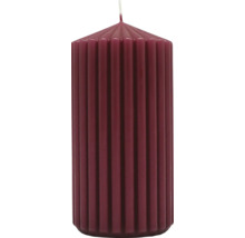 Bougie pilier côtelée