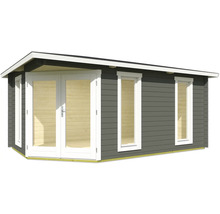 Abri de jardin avec double porte et fenêtres