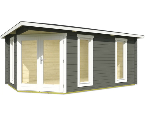 Abri de jardin avec double porte et fenêtres