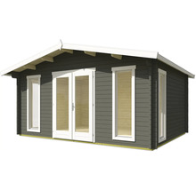 Abri de jardin avec fenêtres et porte double